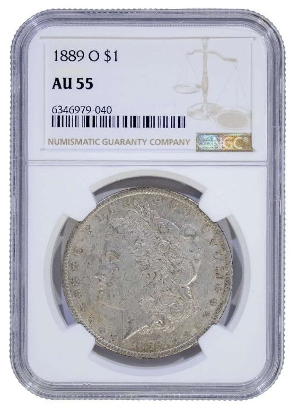 A 2nd NGC AU-55 1889-O Morgan Dollar