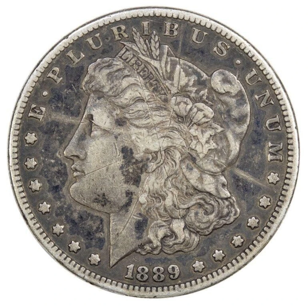 VF-30 Details 1889-CC Morgan Dollar
