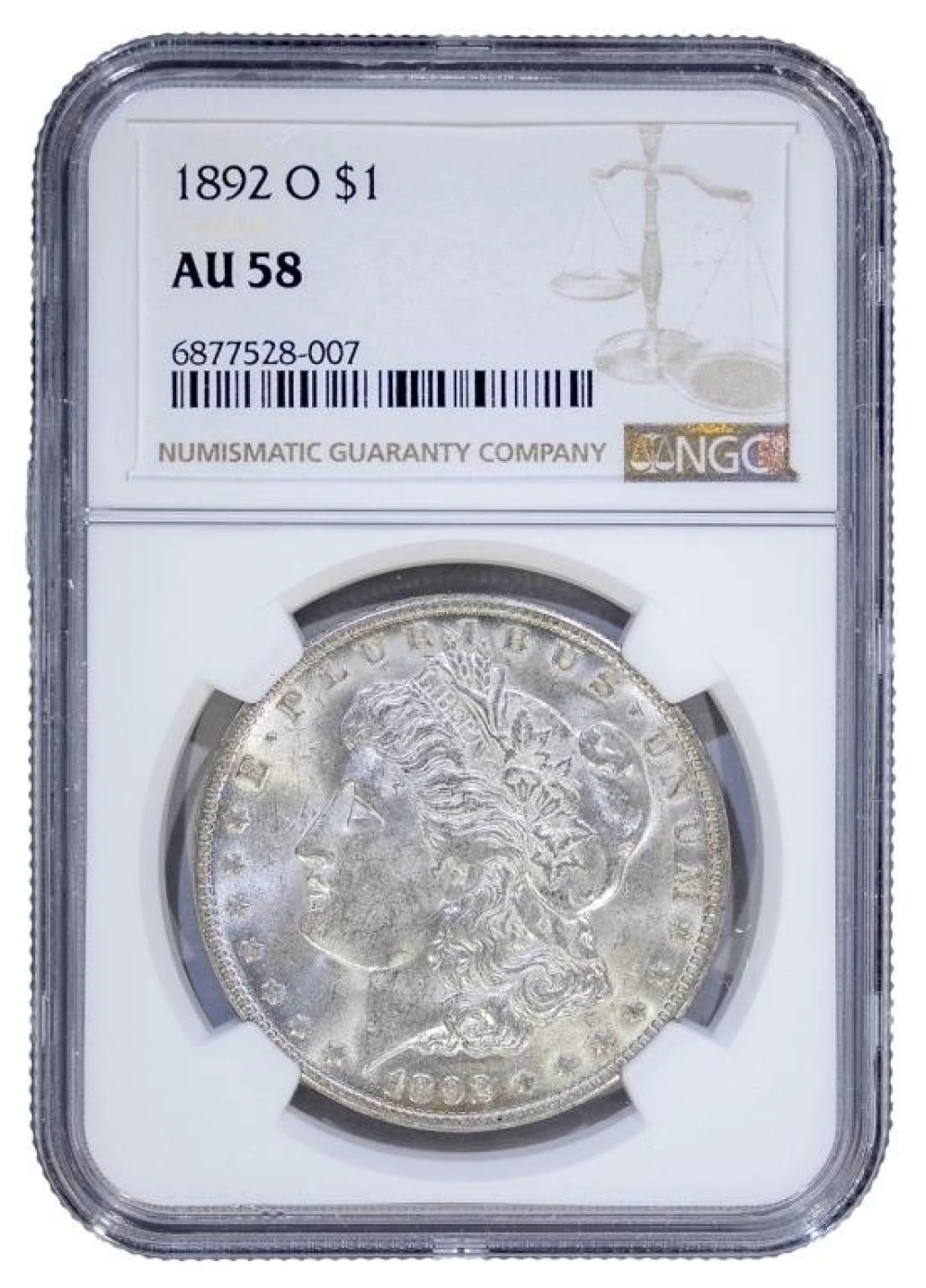 NGC AU-58 1892-O Morgan Dollar