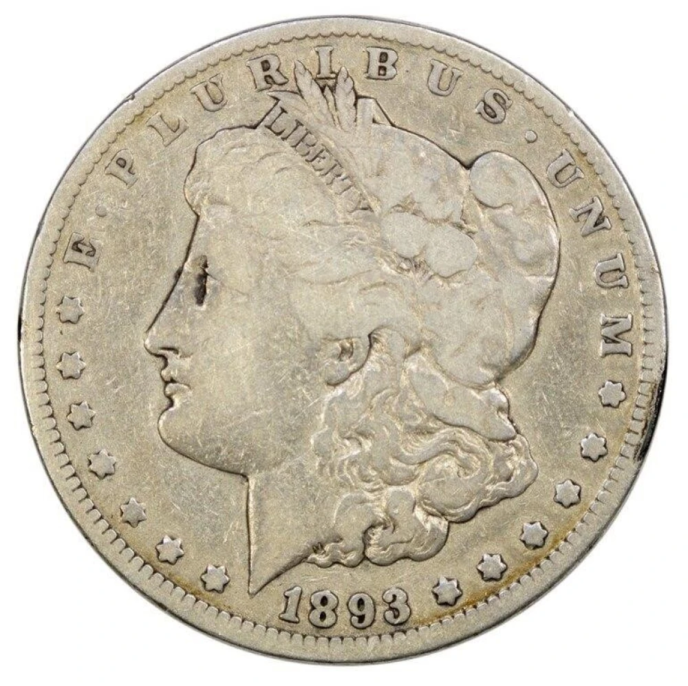 VG-10 1893-CC Morgan Dollar