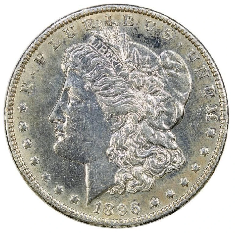 AU-50 Details 1896-O Morgan Dollar