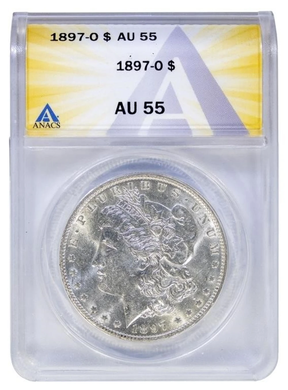ANACS AU-55 1897-O Morgan Dollar