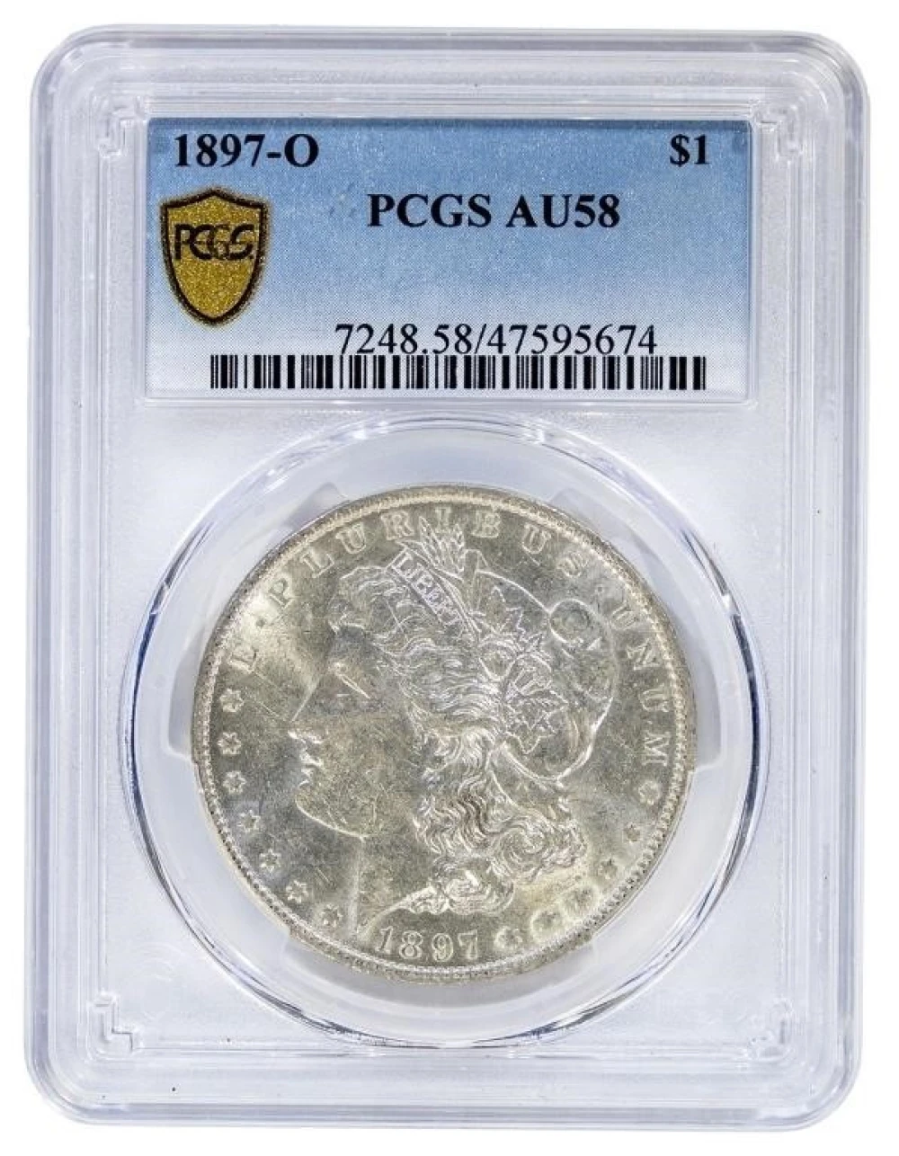 PCGS AU-58 1897-O Morgan Dollar