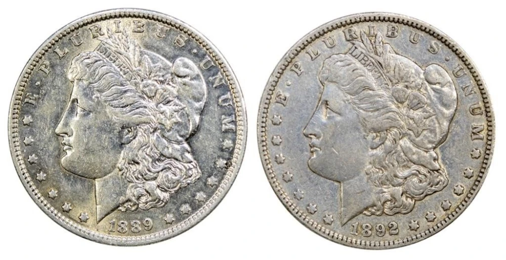 Pair of New Orleans Mint Morgan Dollars