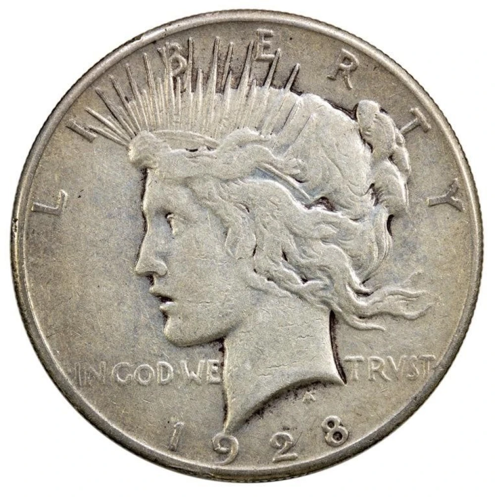 VF-20 1928 Peace $1
