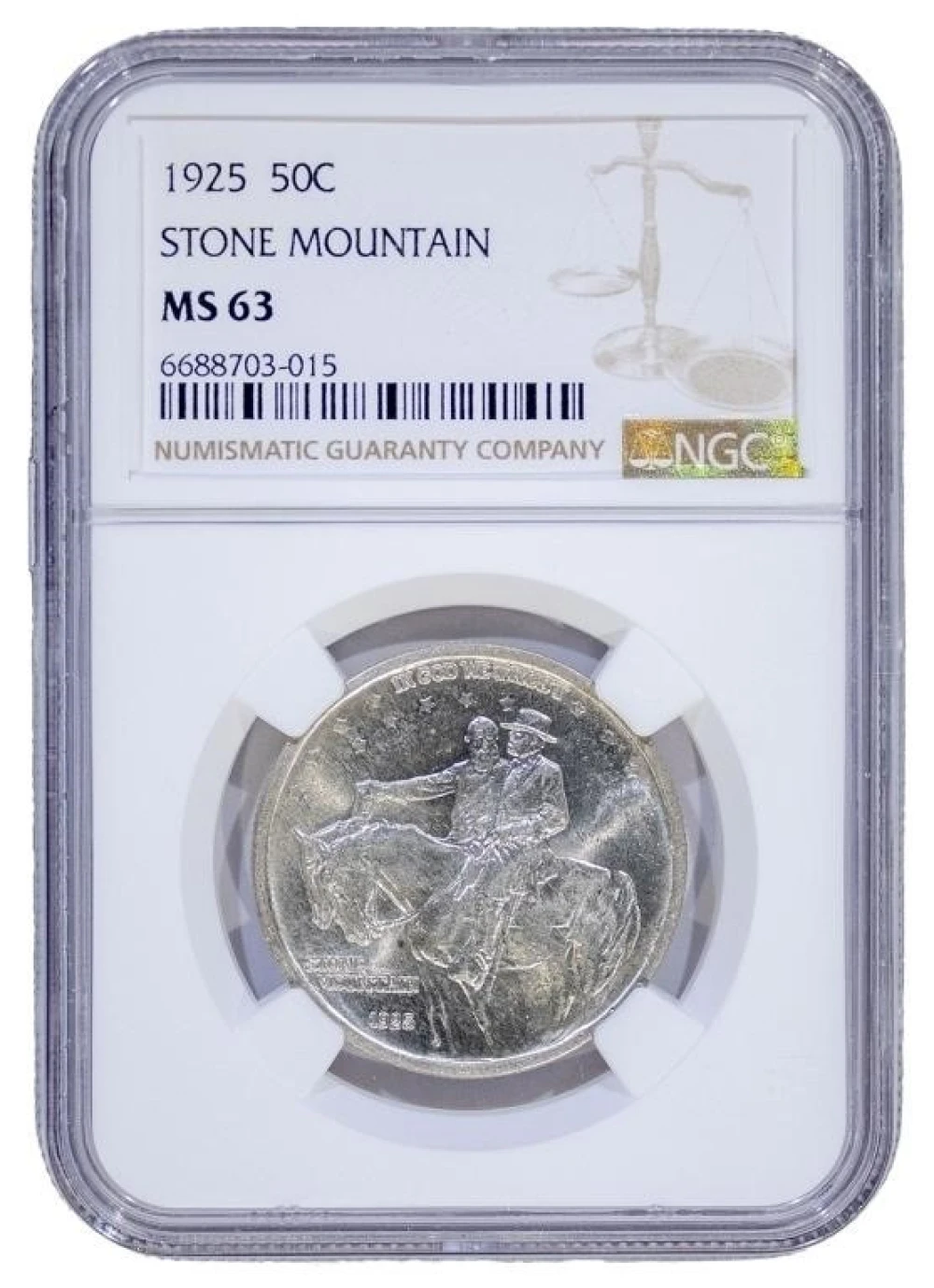 NGC MS-53 Stone Mountain Half Dollar