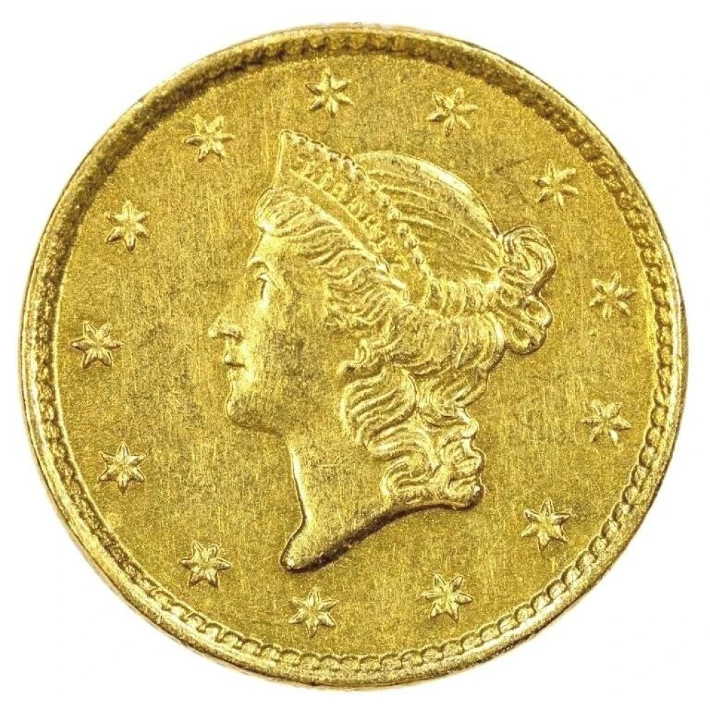 AU Details 1852 Gold $1