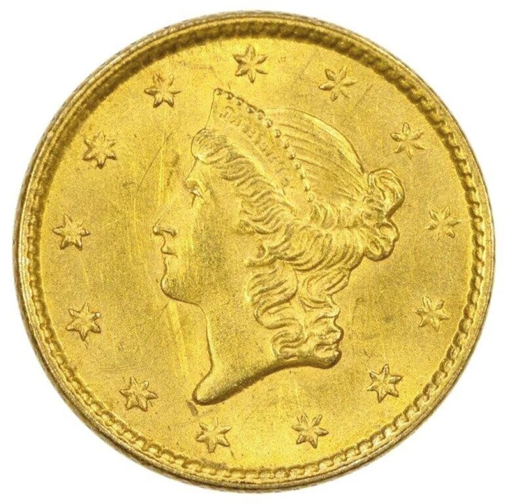UNC 1853 Gold $1