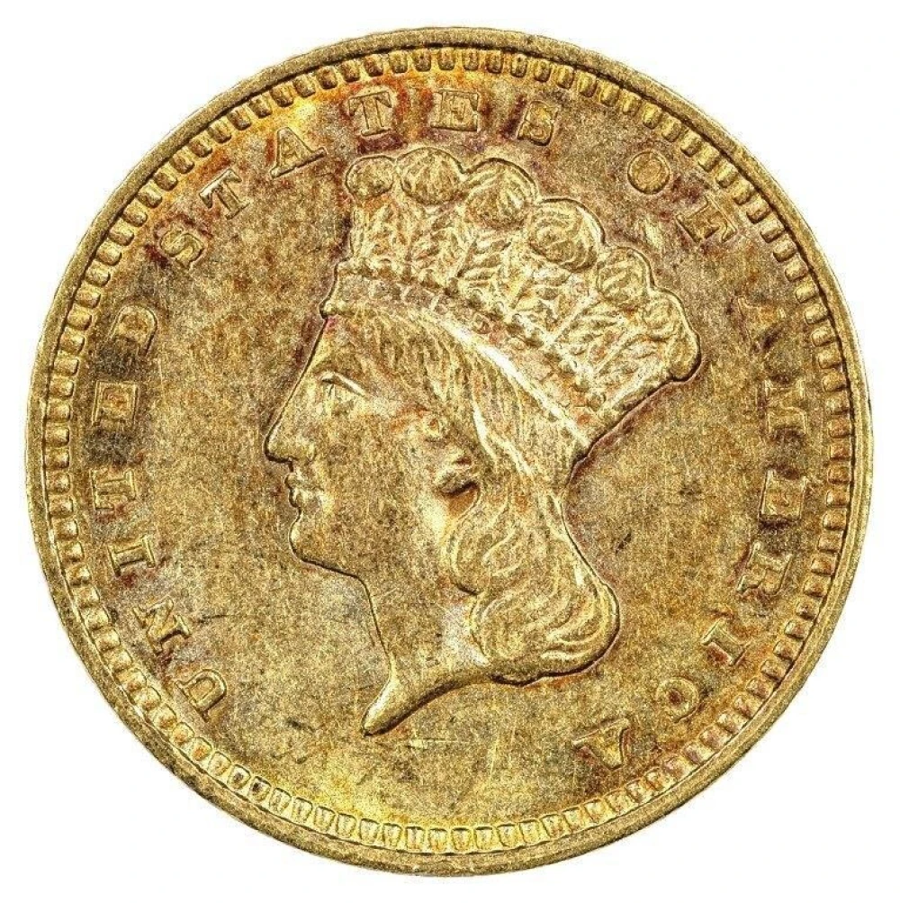 Choice AU-58 1862 Gold $1