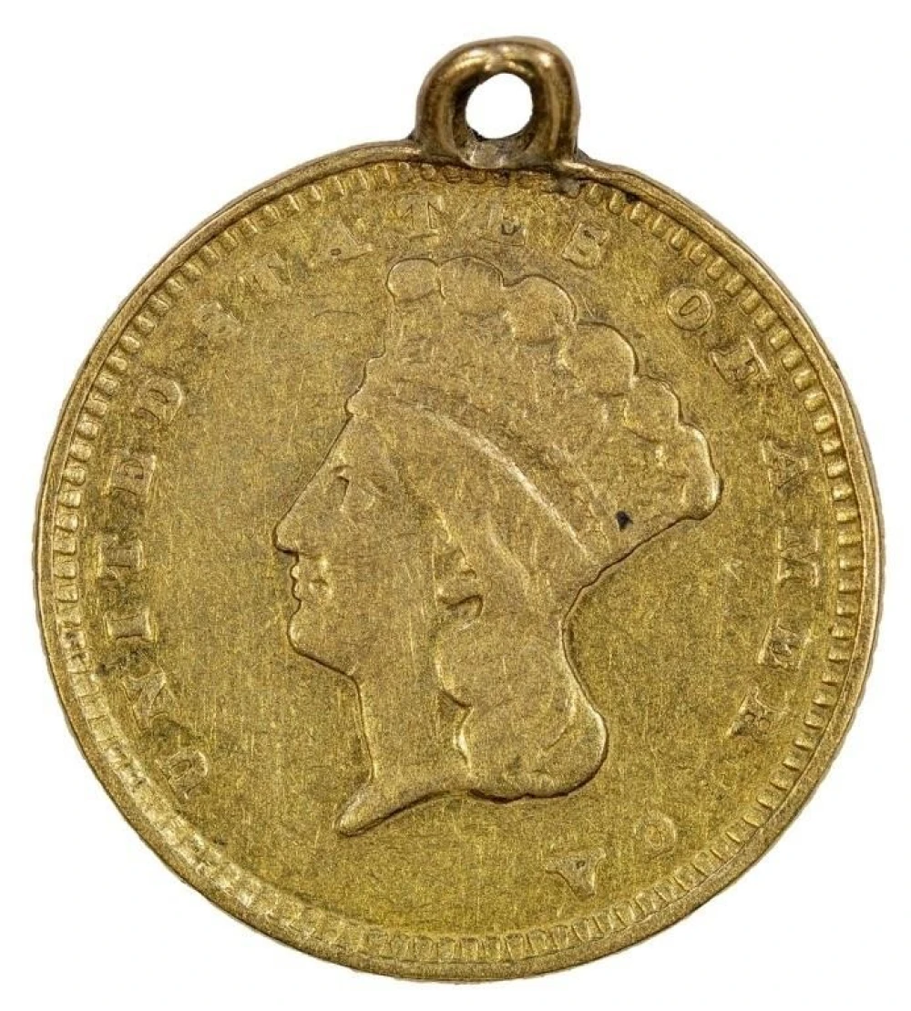 Ex Jewelry 1874 Gold $1