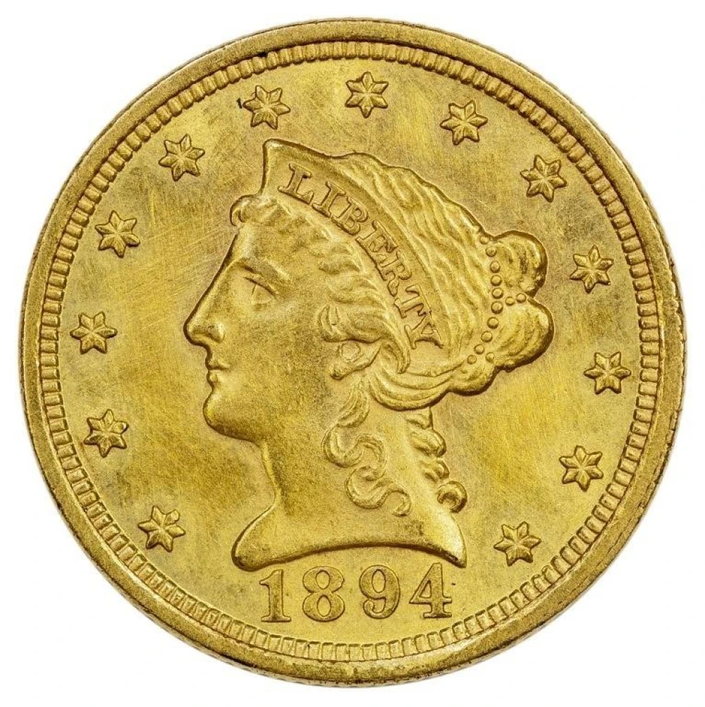 MS-63 Details 1894 Gold $2.50