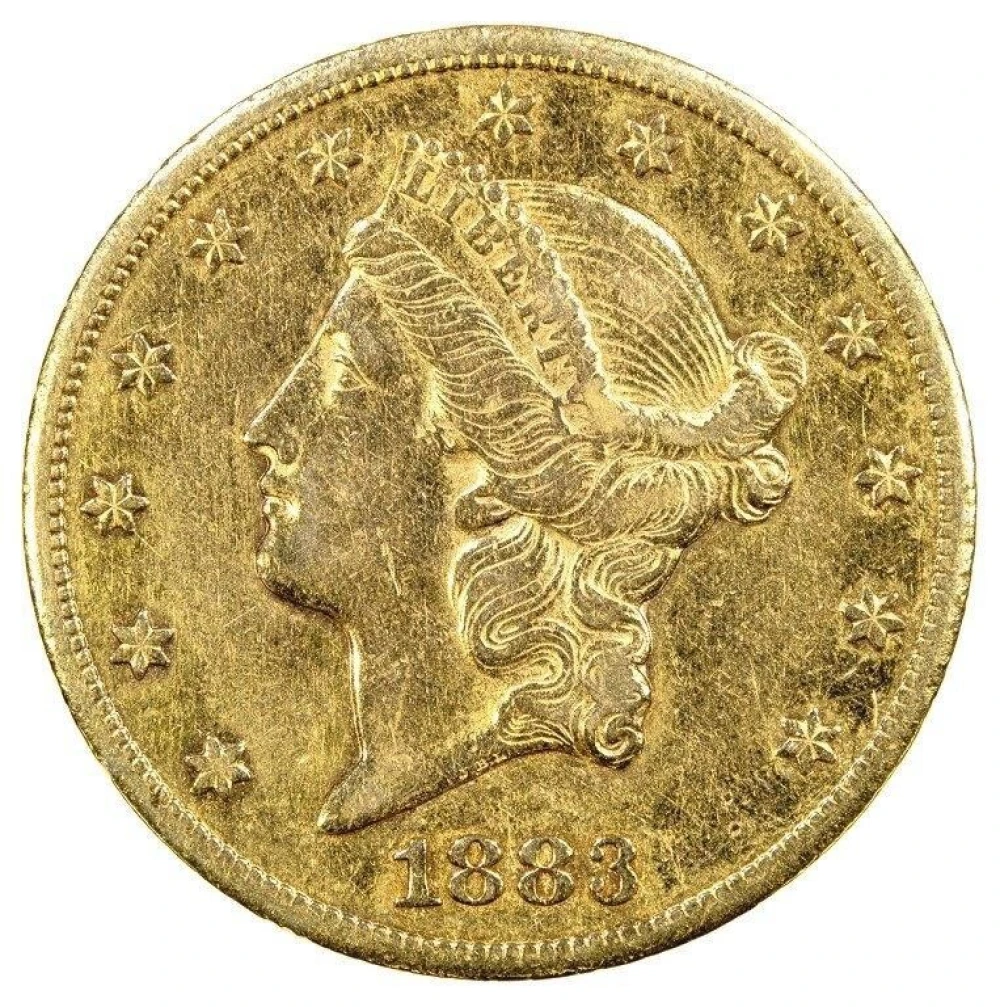 EF-45 1883-CC Gold $20 Liberty