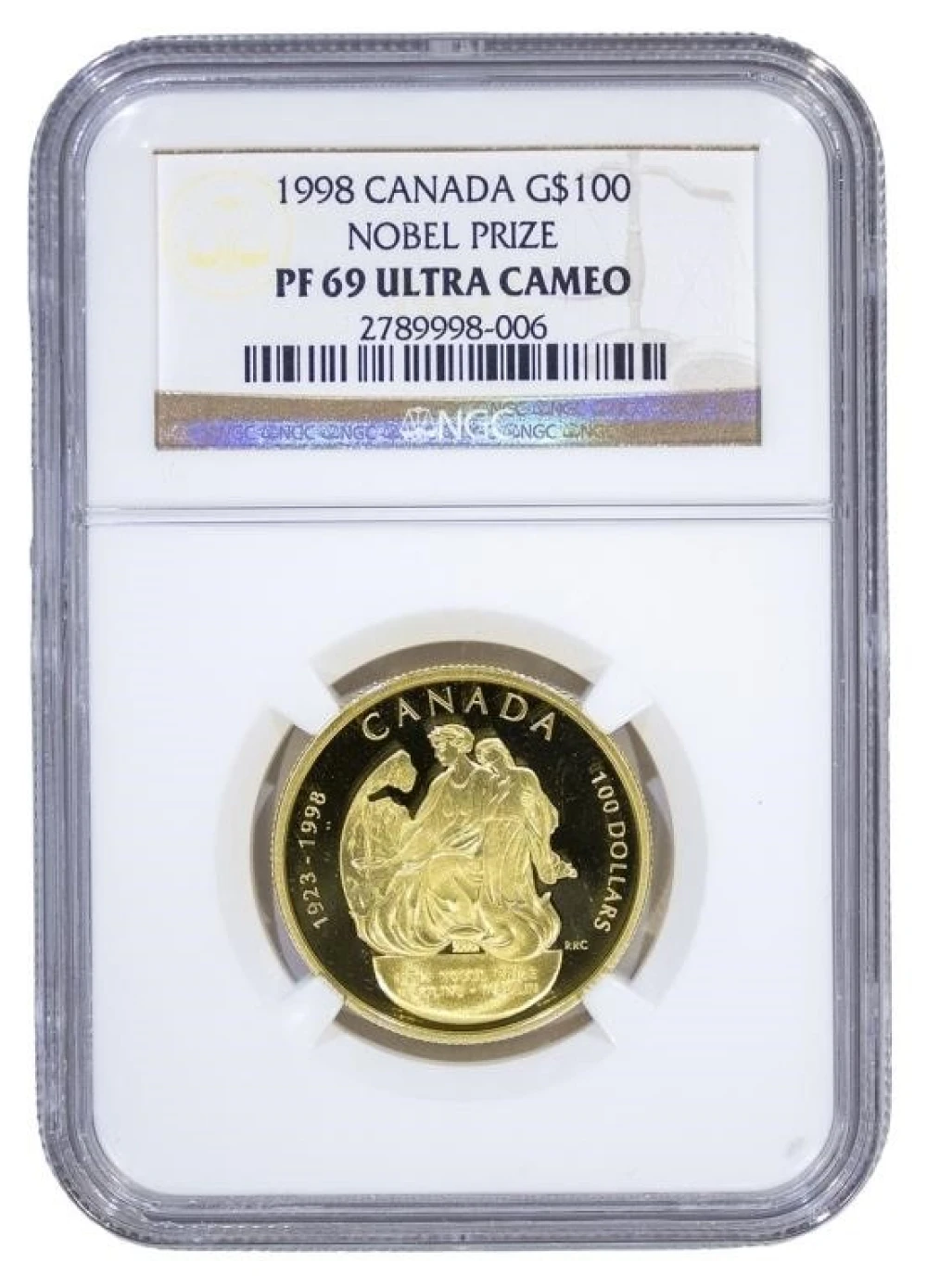 NGC Proof-69 UC 1998 1/4 Ounce Gold