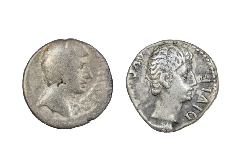 Rome. Pair of Silver Denarii of Augustus