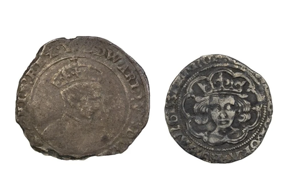 England. Pair of Silver Edward Issues