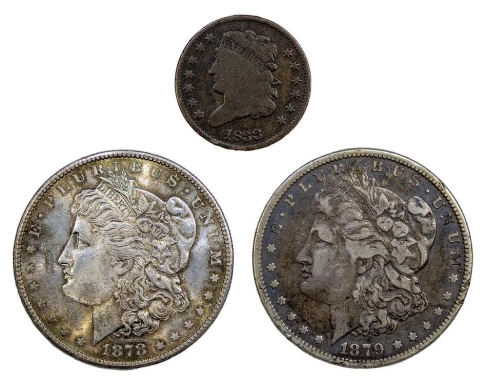 3 Piece Copper & Dollar Lot