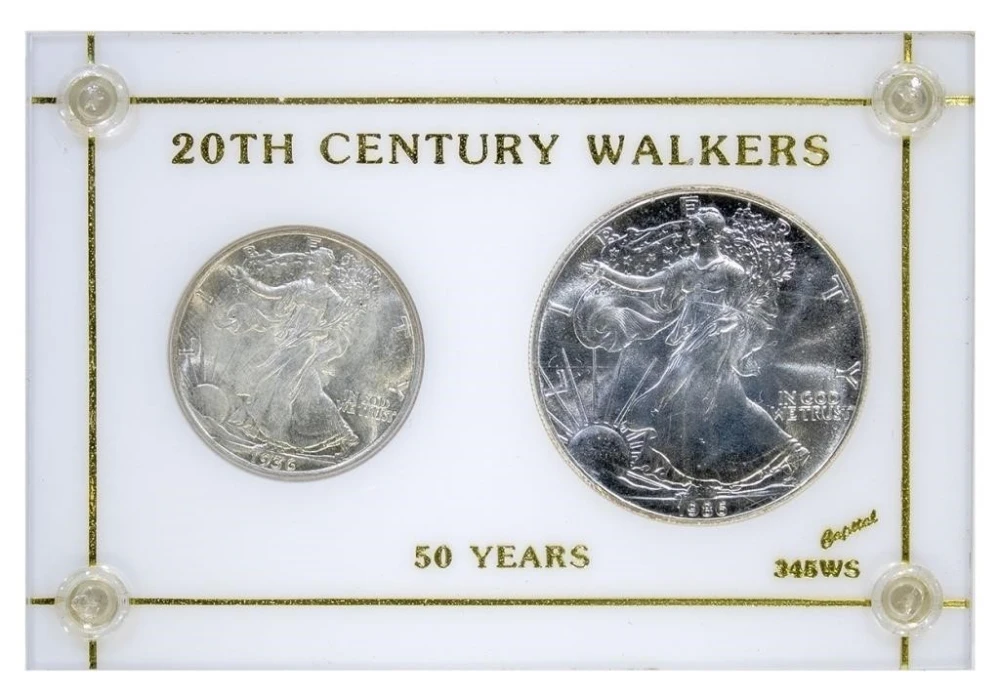 20th Century Walking Liberty Type Set