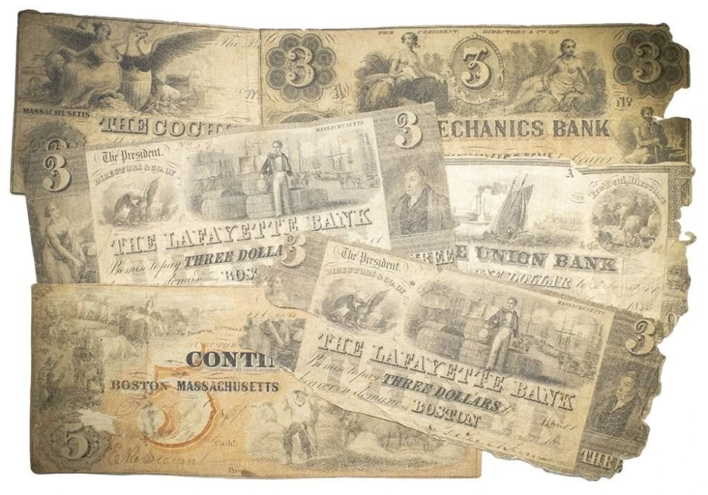 Massachusetts. Obsolete Notes and Locales