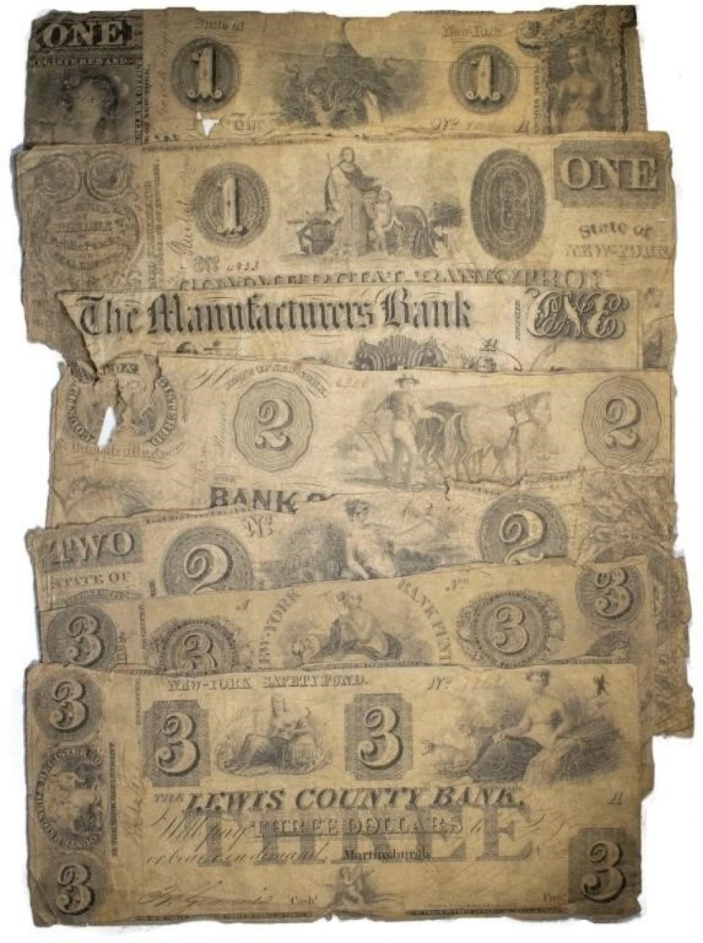 New York. Selection of Obsolete Notes and Locales