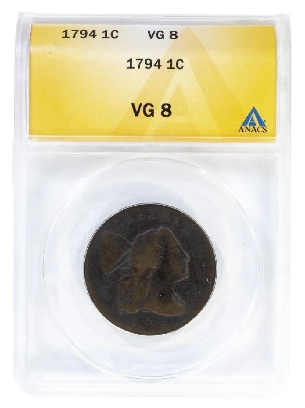 ANACS VG-8 1794 Cent