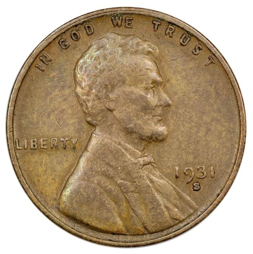 EF-40 1931-S Cent