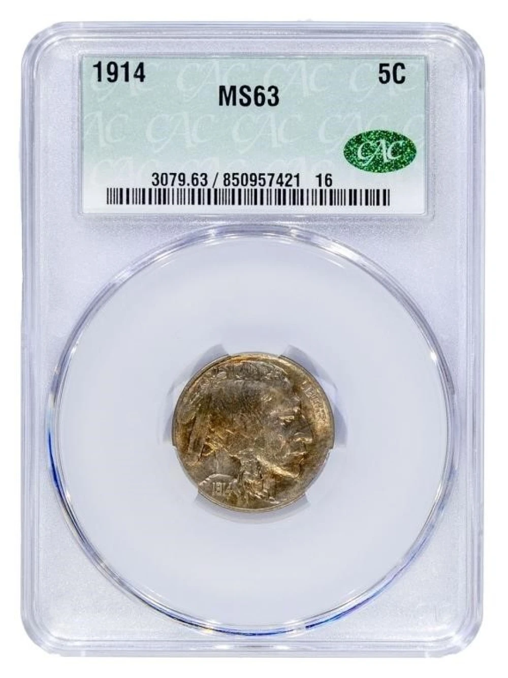 CACG MS-63 1914 Nickel