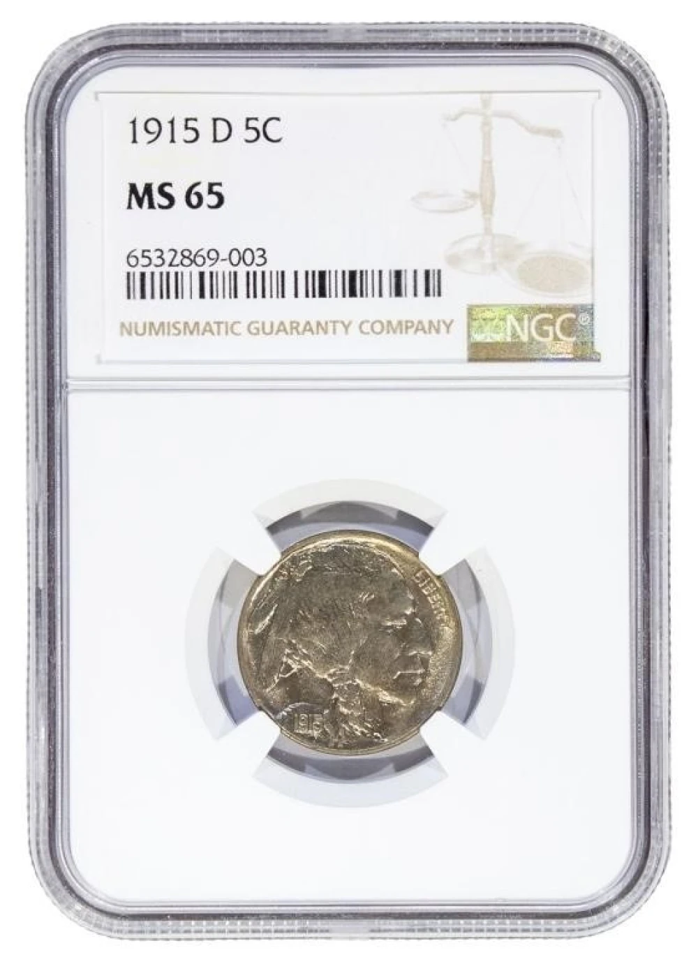 NGC MS-65 1915-D Nickel
