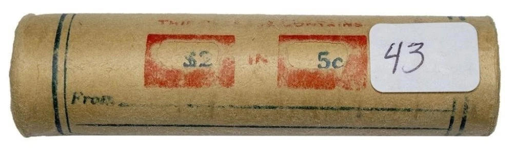 Original 1943-P Jefferson Nickel Roll