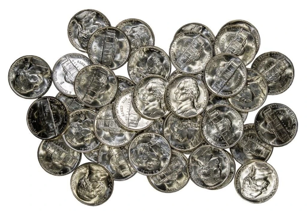 Original 1945-P Jefferson Nickel Roll