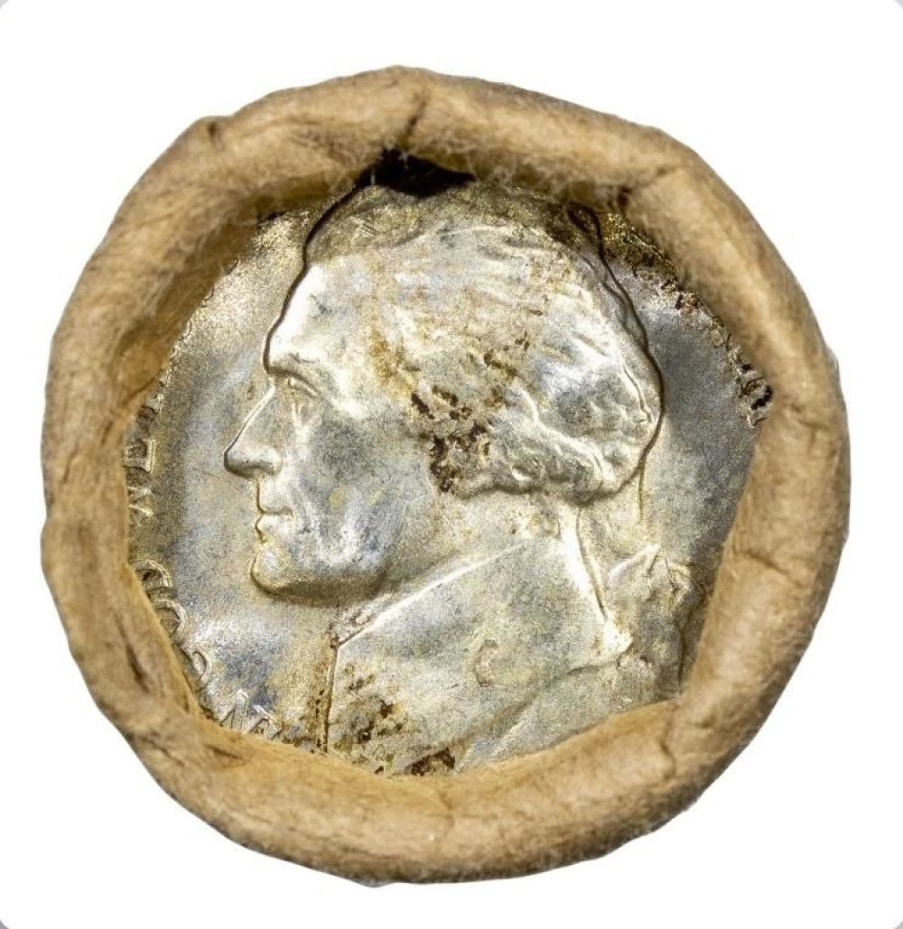 Original 1945-D Jefferson Nickel Roll