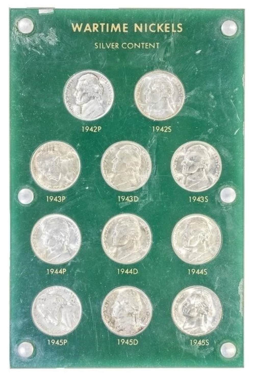 UNC to Choice UNC 11-Piece War Nickel Set