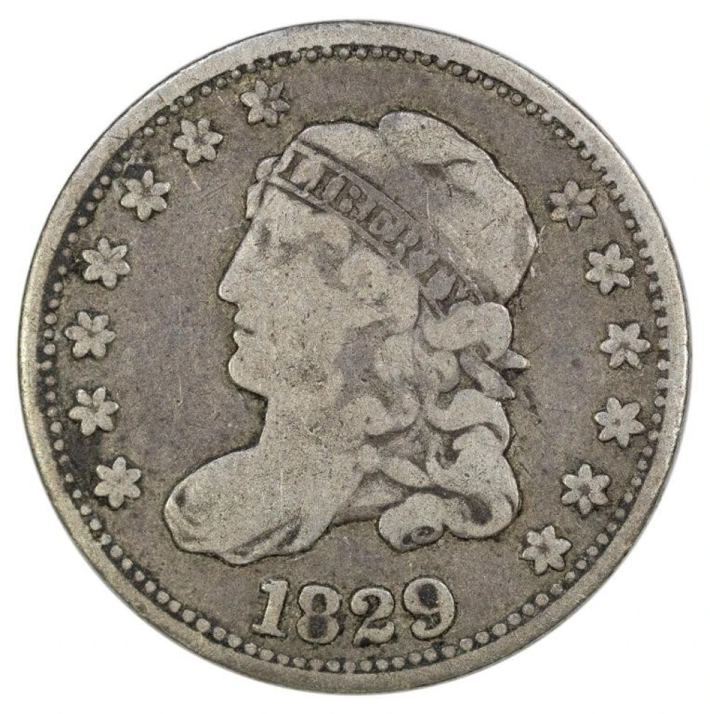 Fine-12 1829 Half Dime