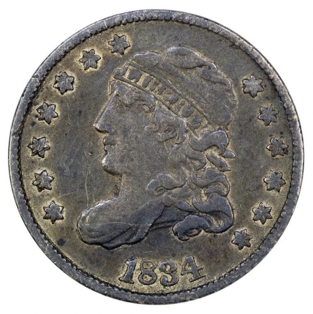 VF-20 1834 Half Dime