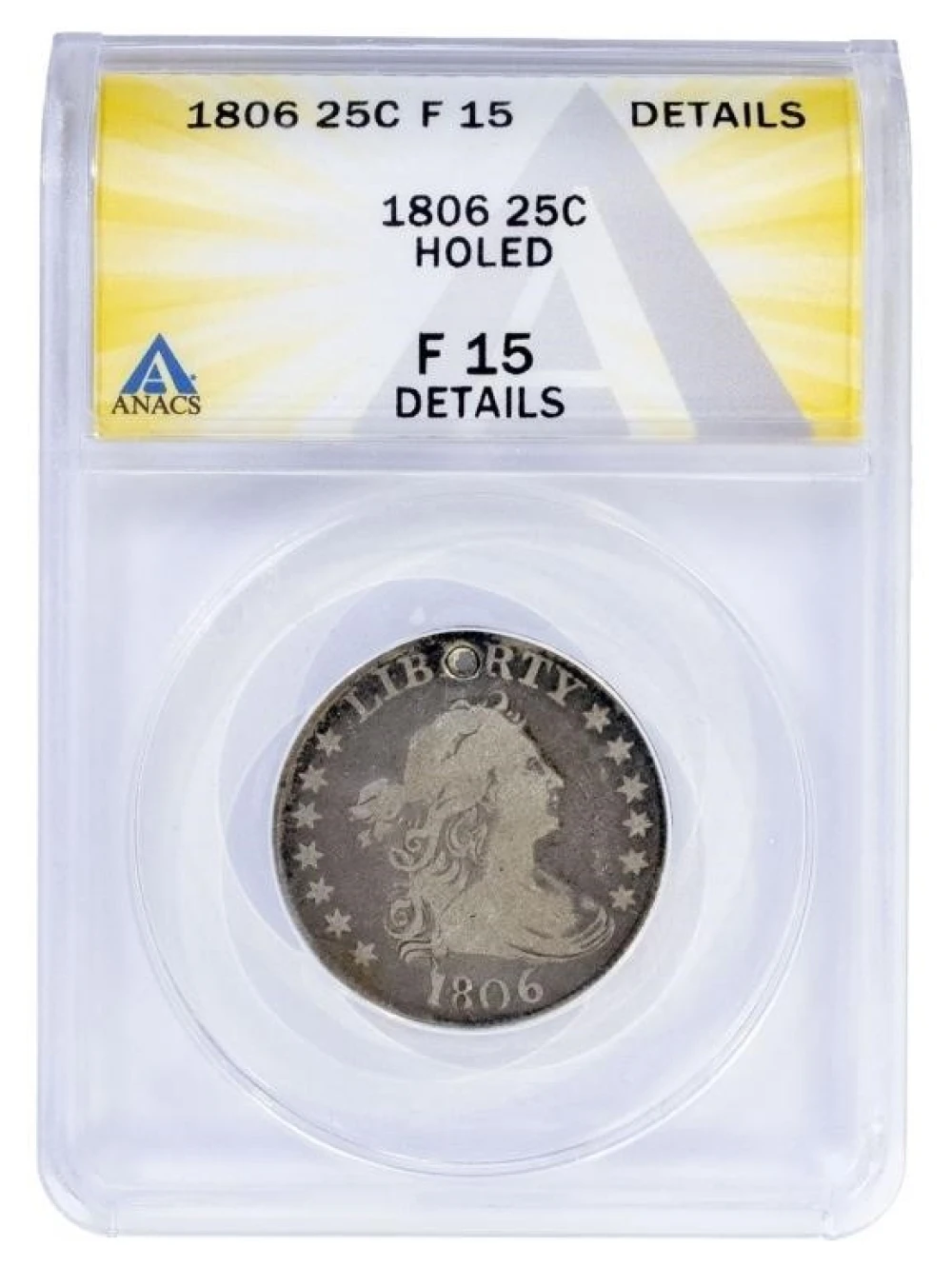 ANACS Fine-15 Details 1806 Quarter