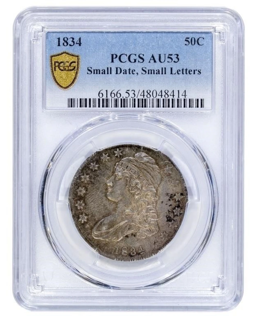 PCGS AU-53 1834 Half Dollar