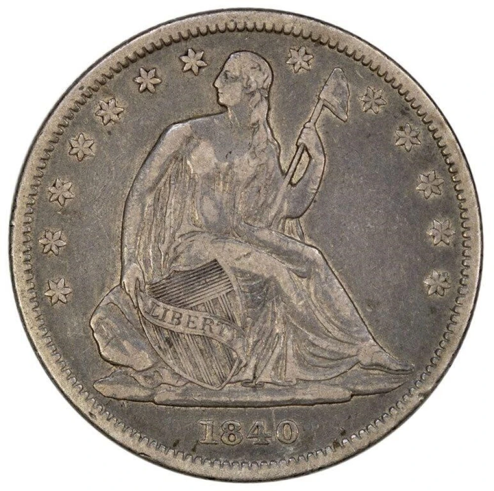 VF-20 1840 Half Dollar