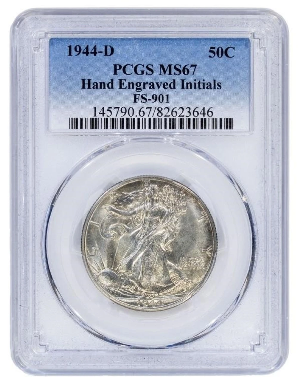 PCGS MS-67 1944-D Half Dollar