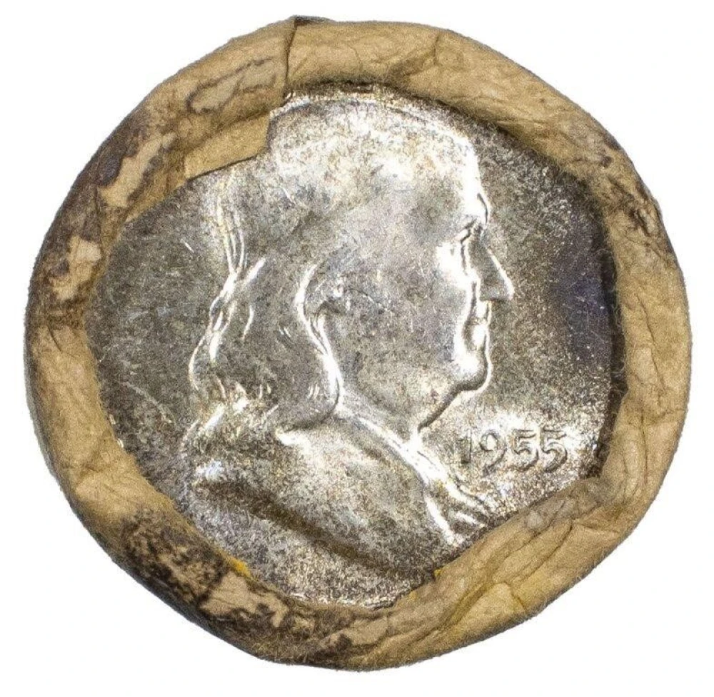 Original 1955 Franklin Half Roll