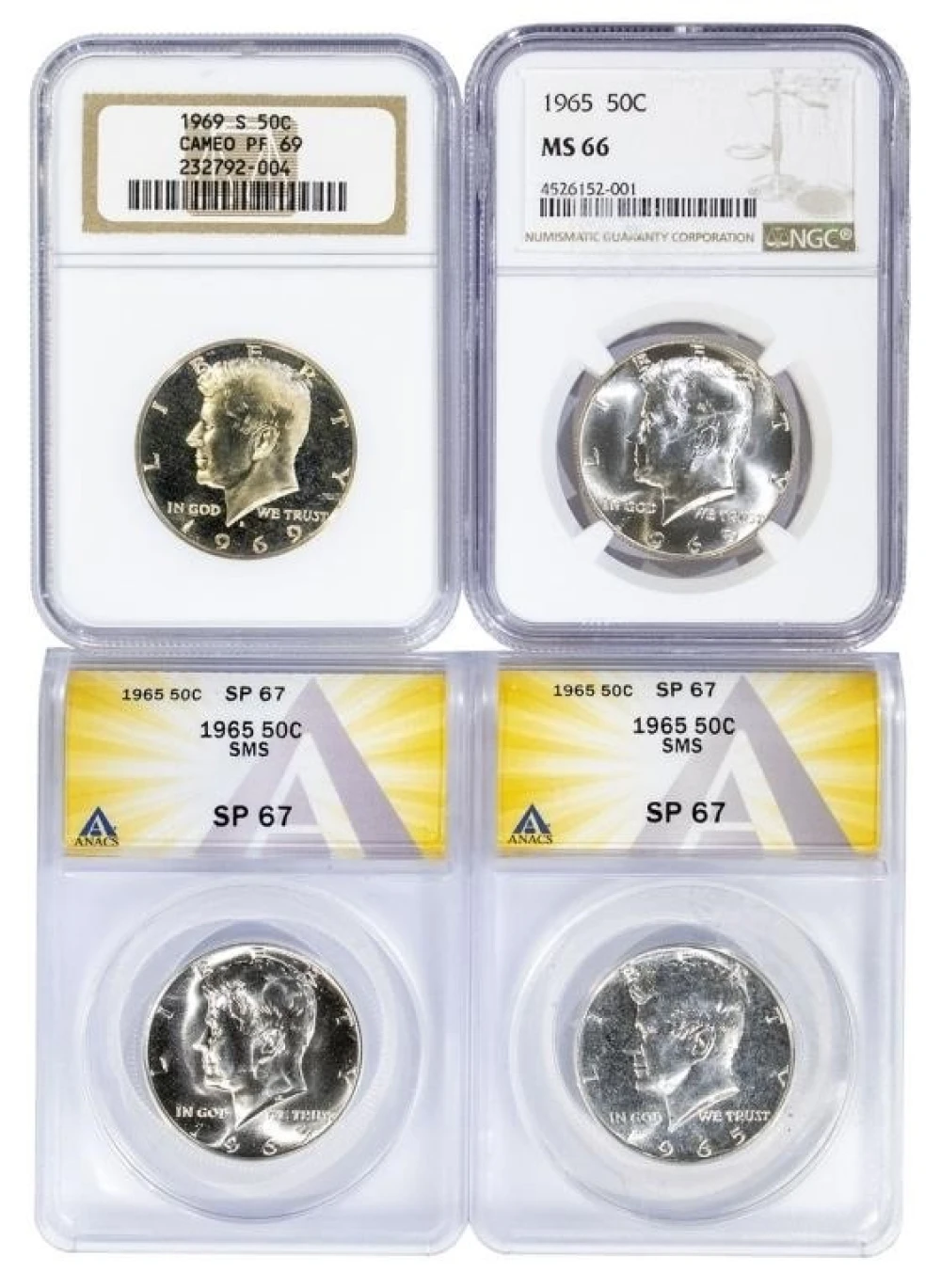 Certified Kennedy Half Dollars