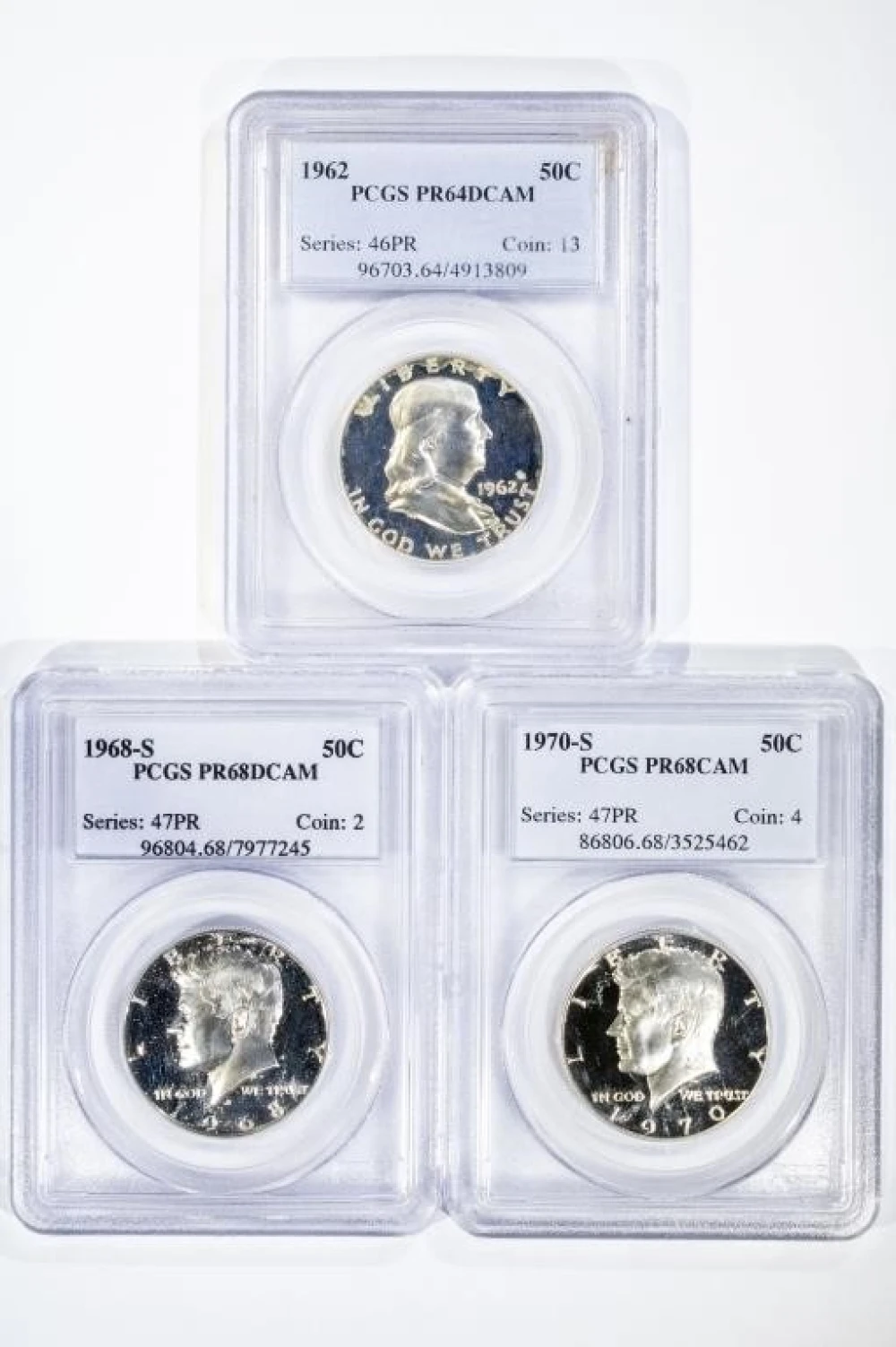 PCGS Certified Franklin Meets JFK Halves