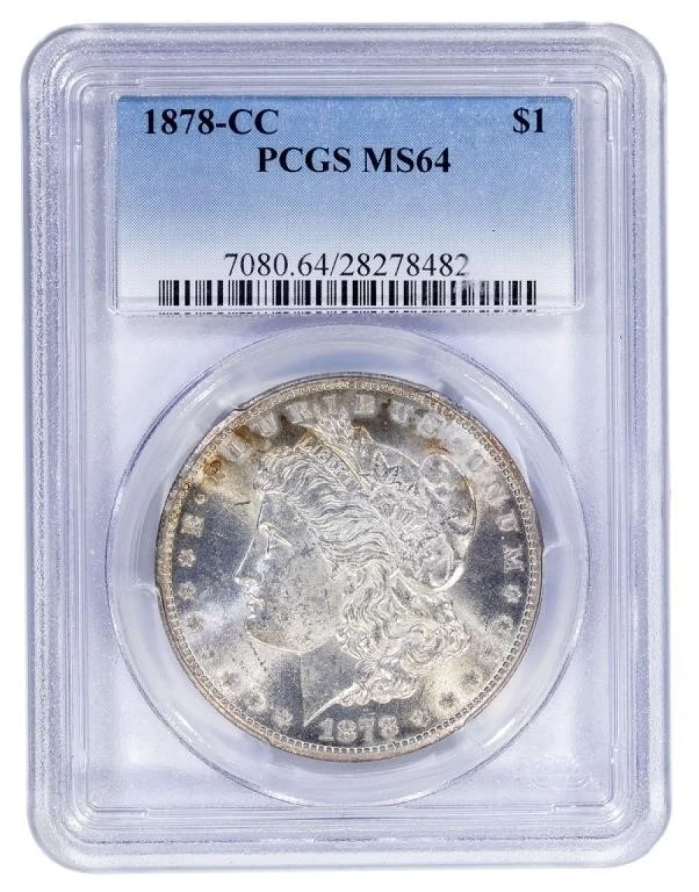 PCGS MS-64 1878-CC Morgan $1