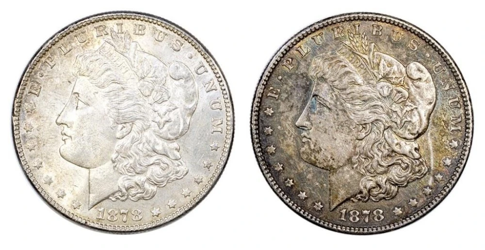 Pair of 1878-Dated Morgan Dollar Issues