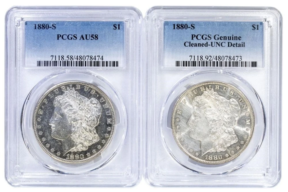 PCGS Certified 1880-S Morgan $1 Pair