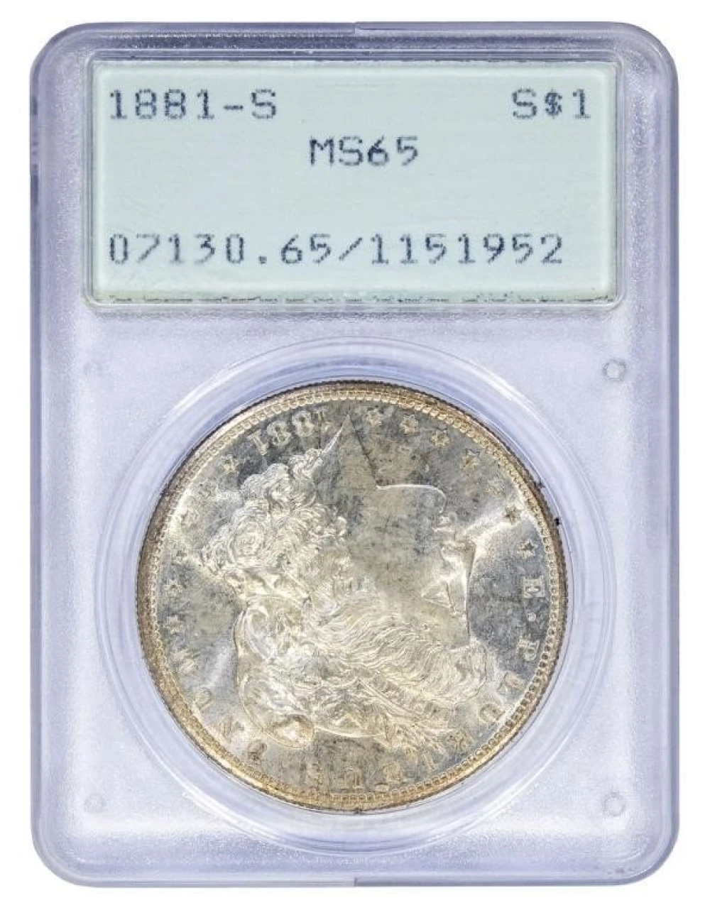 PCGS MS-65 1881-S Morgan Dollar