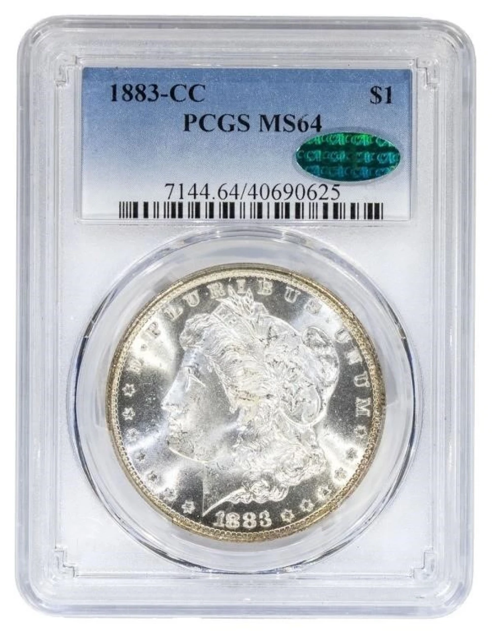 PCGS MS-64 1883-CC Morgan Dollar CAC