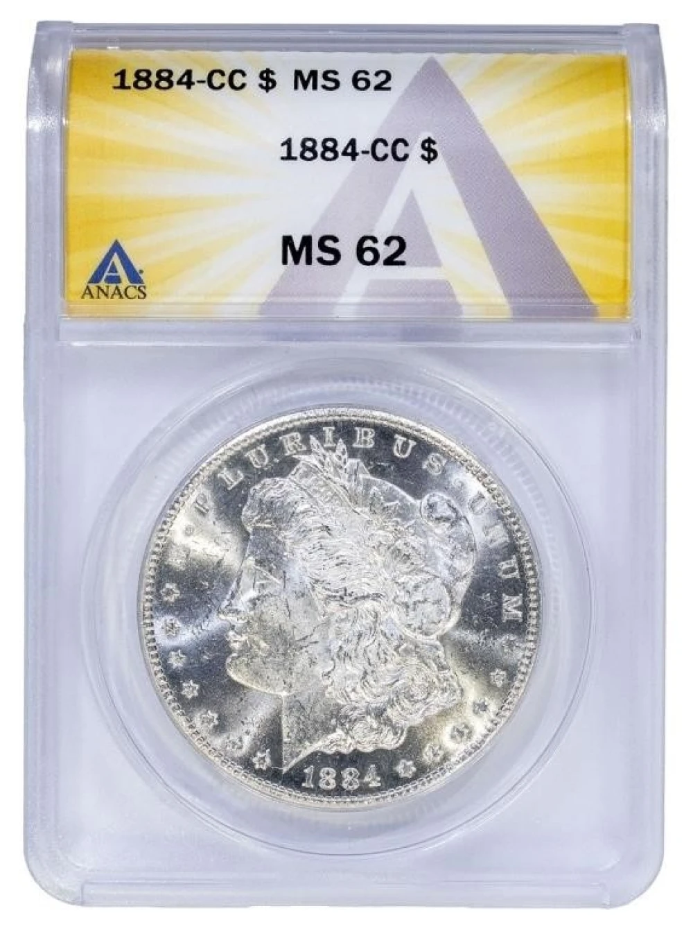 ANACS MS-62 1884-CC Morgan $1