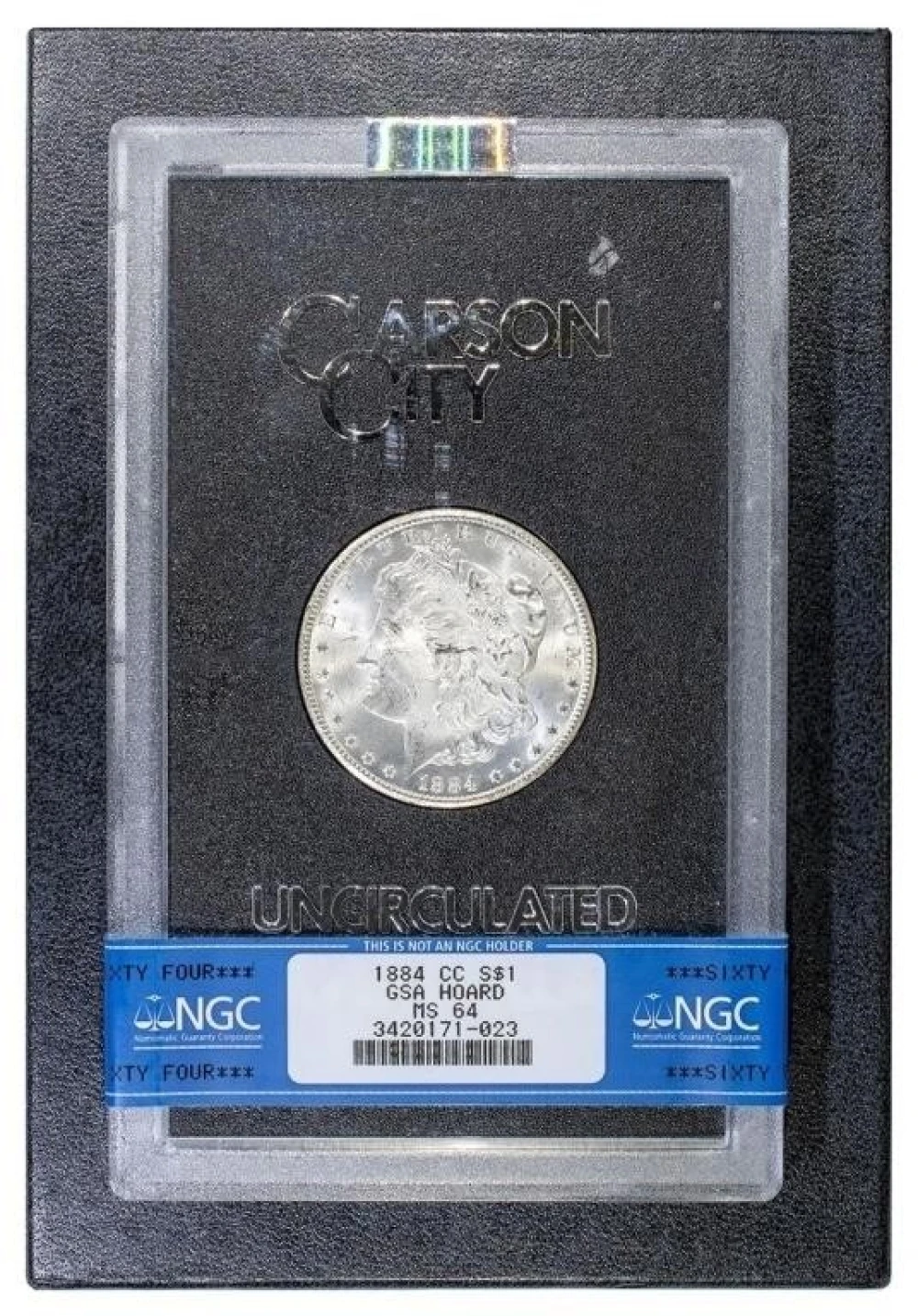 NGC MS-64 1884-CC GSA Morgan Dollar