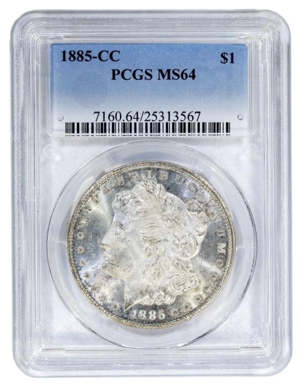 PCGS MS-64 1885-CC Morgan Dollar