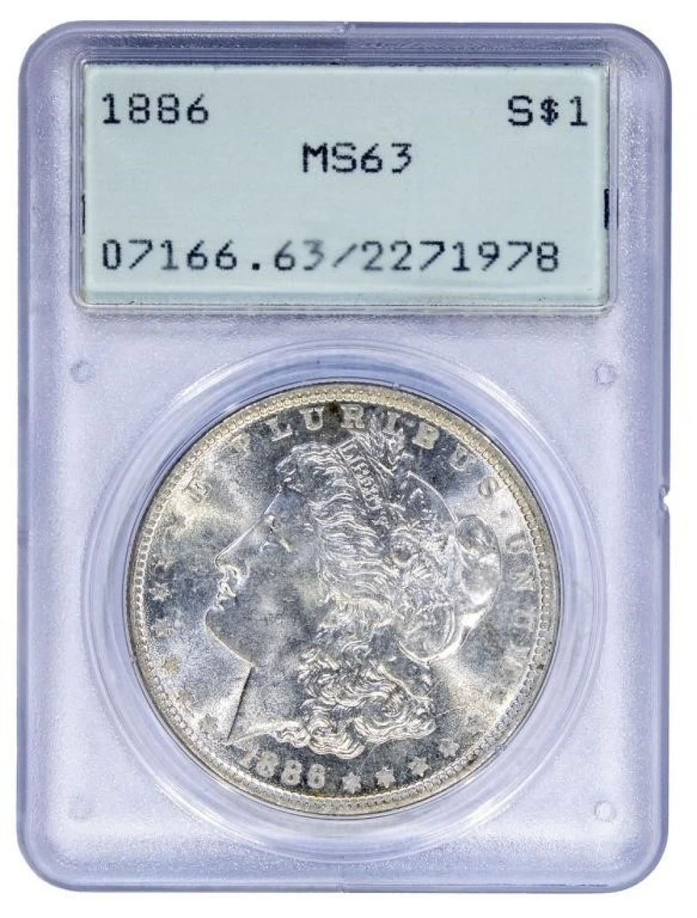 PCGS MS-63 1886 Morgan Dollar