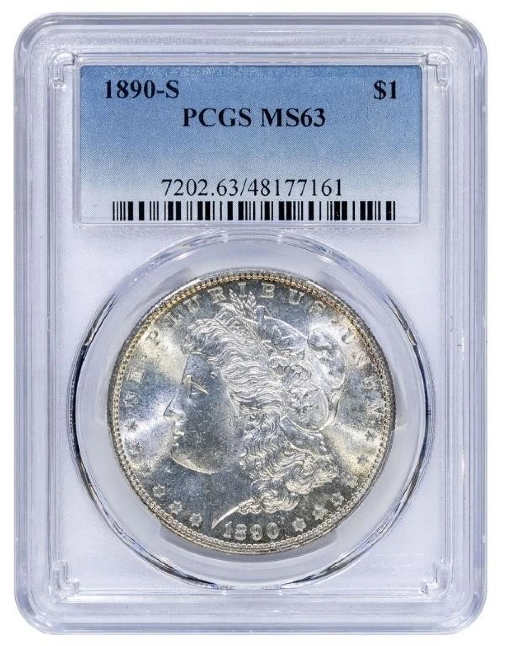 PCGS MS-63 1890-S Morgan $1